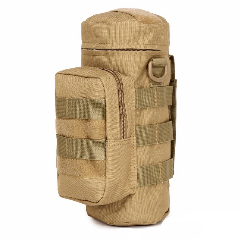 Molle-Bolso táctico para botella de agua, bolsa de hombro, hervidor de agua, mochila trasera para cintura, para viajes al aire libre, actividades militares, Camping, senderismo - imagen 2