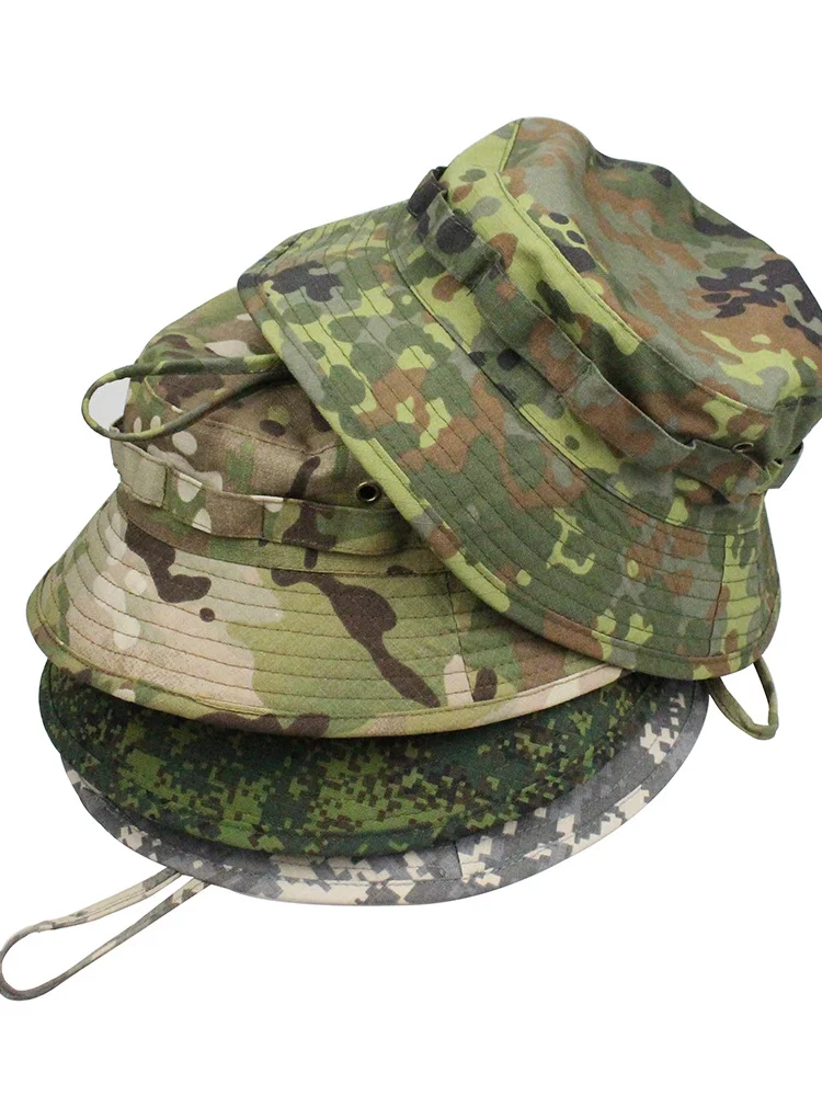 Sombrero Benny de camuflaje, campo táctico, montañismo al aire libre, entrenamiento, sombra de pesca, sombrero de pescador - imagen 5
