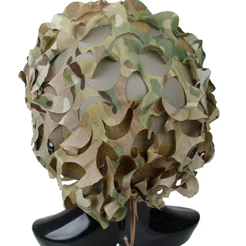 Cubierta de casco rápida Multicam, cubierta de red de camuflaje, corte láser ligero, para caza Airsoft Paintball - imagen 2