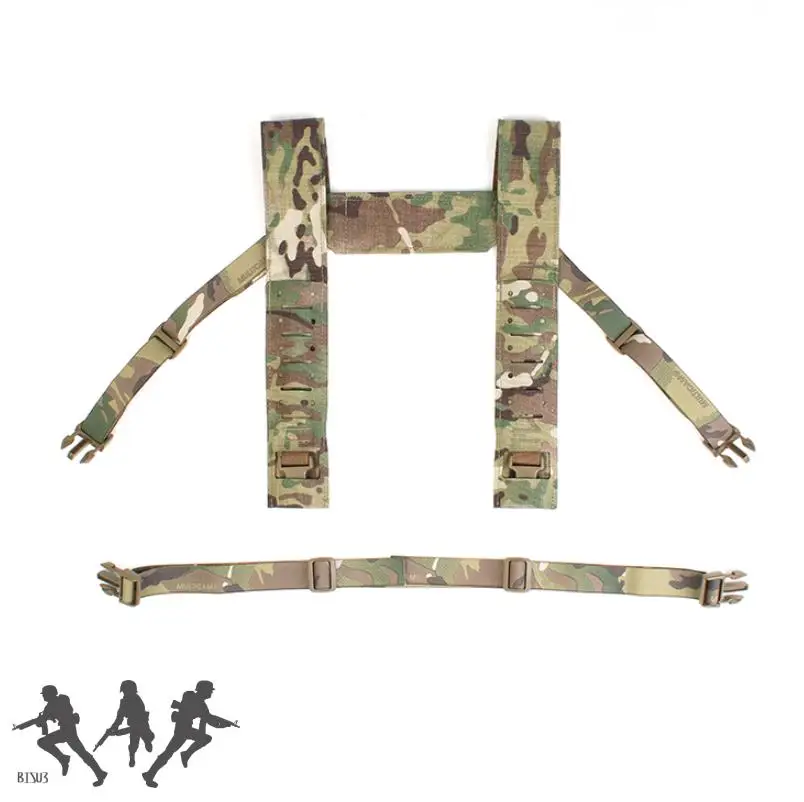 Chaleco táctico estilo SS, arnés de corte láser tipo H, correa de hombro para MK4, MK5, 34A, aparejo de pecho - imagen 4