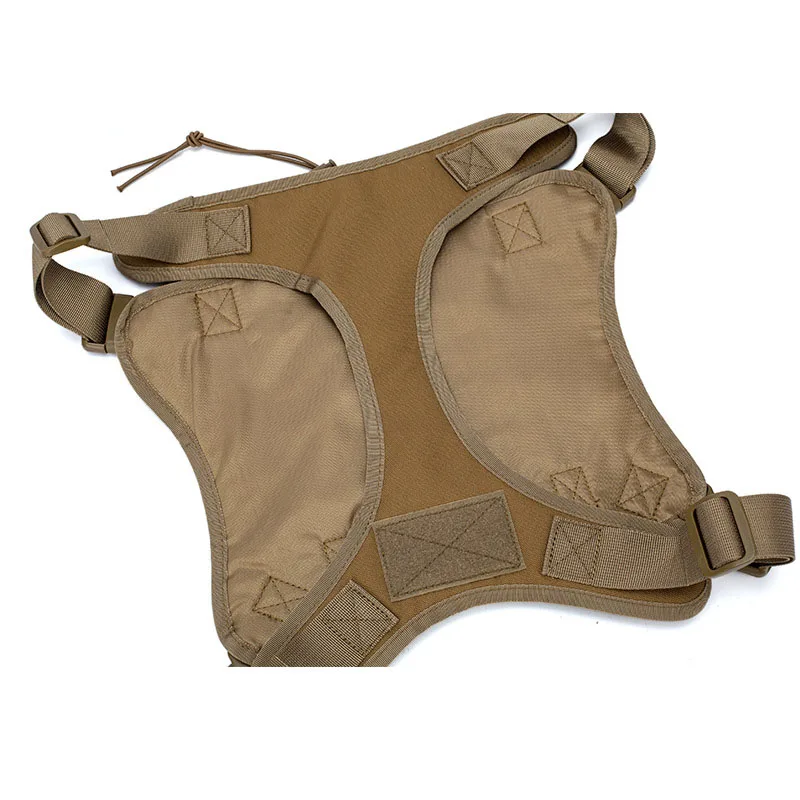 Chaleco táctico militar para perro, ropa ajustable para perros medianos, MOLLE, impermeable, ligero, 31CM x 28CM, 1000D - imagen 5
