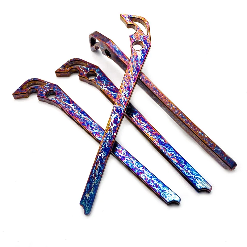 Cuchillo CNC con espaciador trasero de titanio, forros de quilla de columna vertebral para CR, Chris Reeve, Sebenza grande 21, 31 cuchillos, piezas de bricolaje, 4 colores - imagen 2