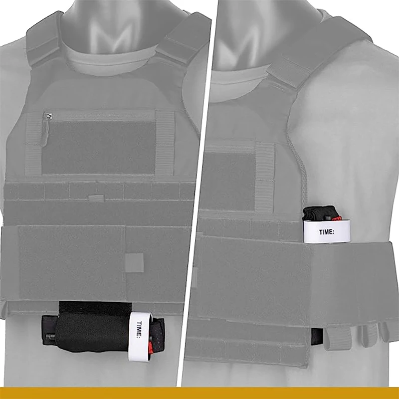 ONETIGRIS Soporte de torniquete elástico, funda táctica TQ con superficie de montaje de gancho y bucle para equipo MOLLE, chaleco, cinturón, mochila - imagen 4