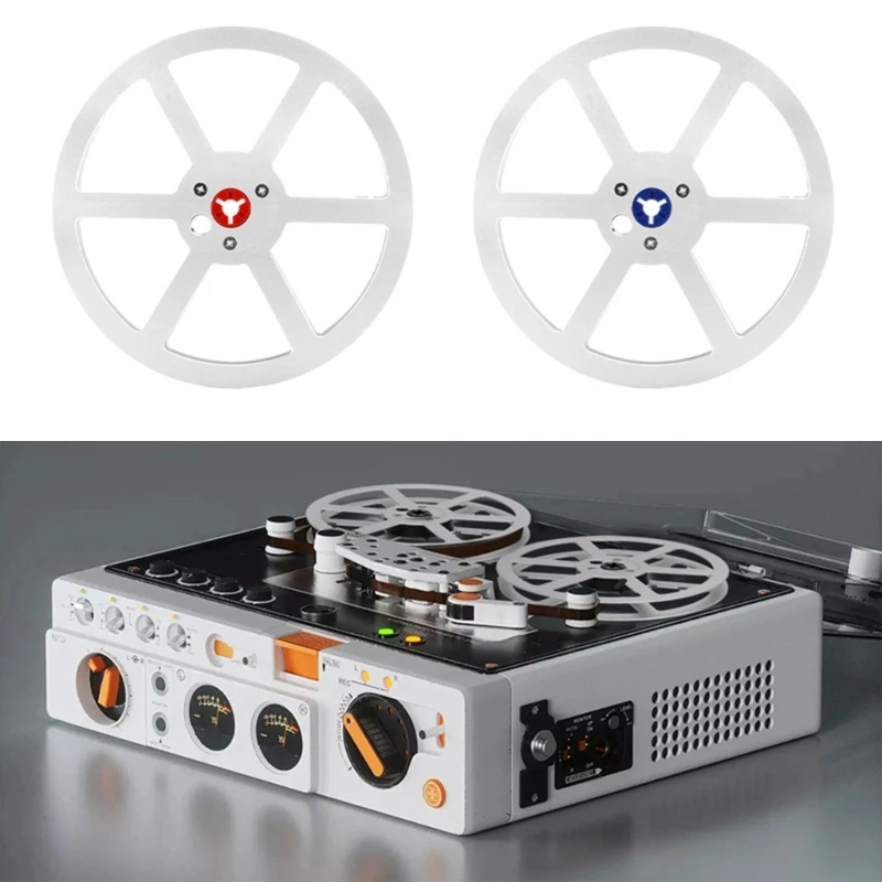 Adaptador carrete aluminio reforzado 6 orificios para jugadores carrete abierto 7 pulgadas construcción duradera