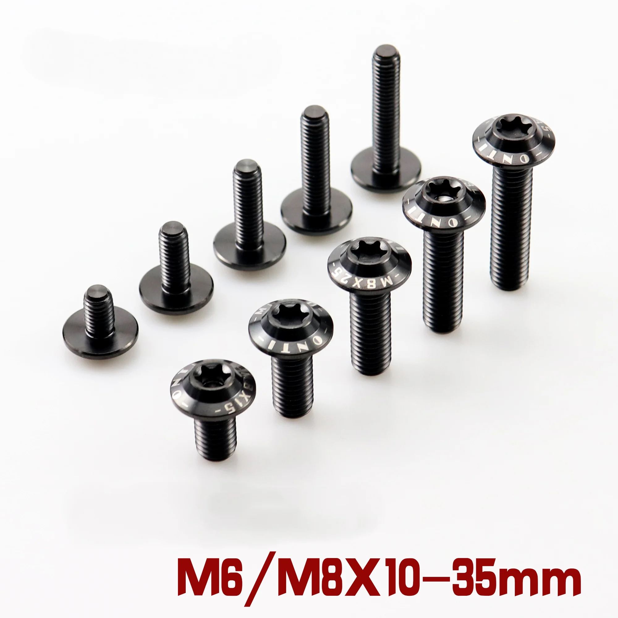 Tornillo de cabeza de ciruela interior de aleación de titanio M6/m8 becerro N ° 9 carcasa de baldosa de barro perno negro fijo Pvd - imagen 2