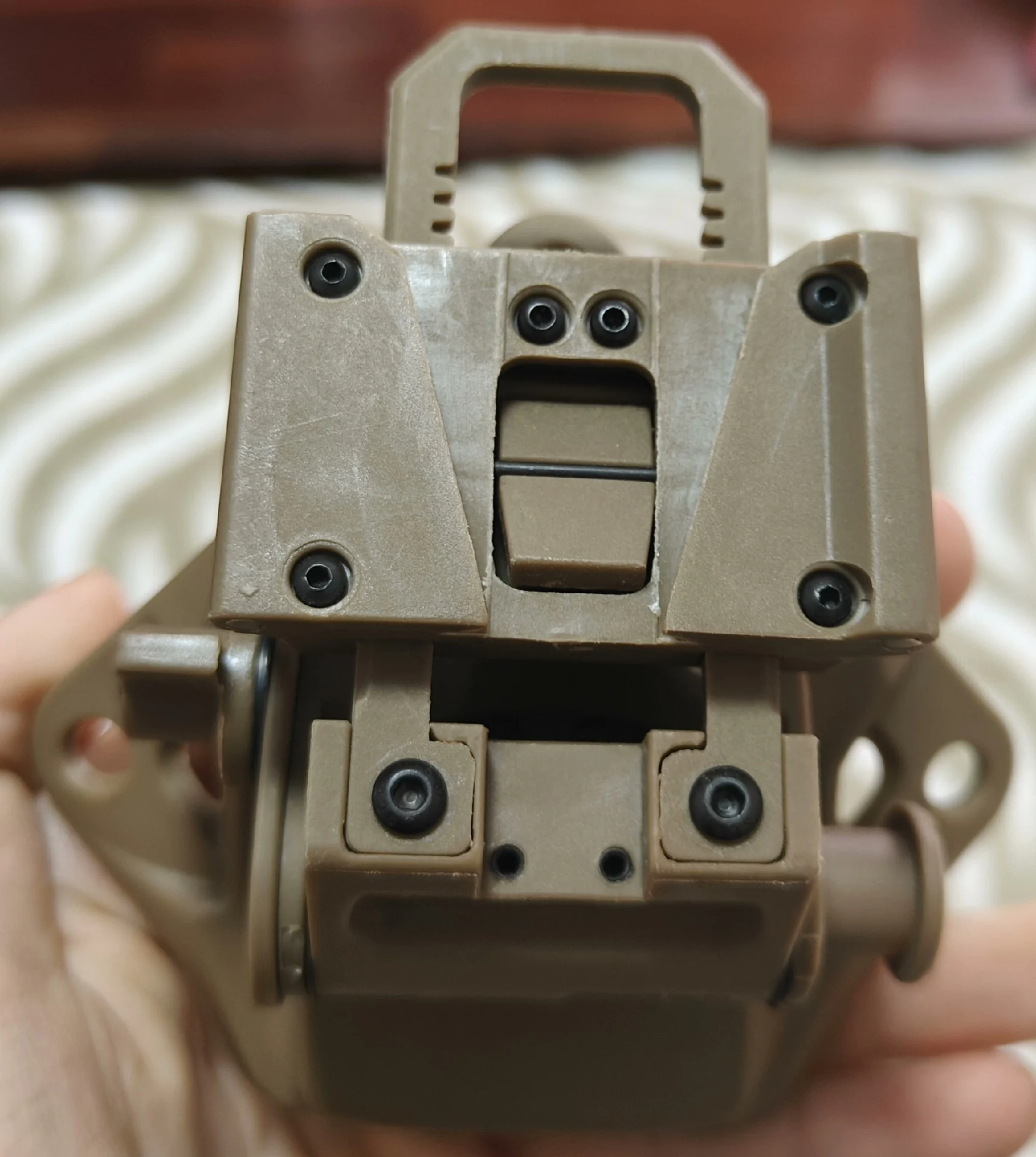 FMA Airsoft Paintball L4G19 casco de plástico NVG soporte de montaje para PVS15 PVS18 GPNVG18 gafas de visión nocturna - imagen 4