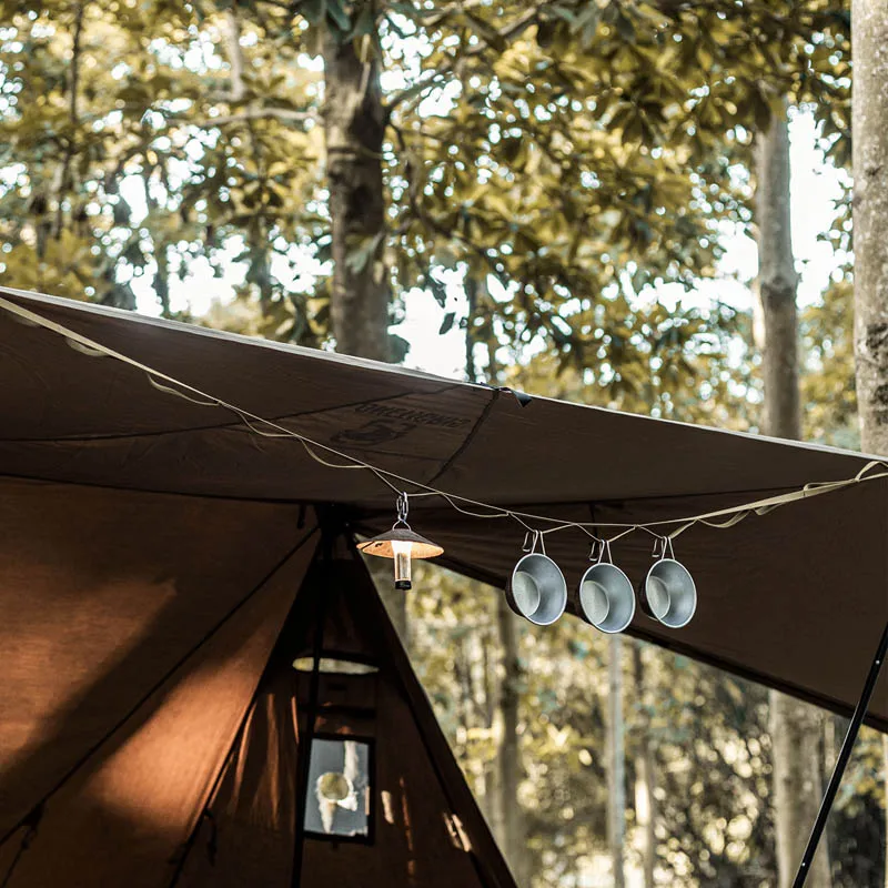 OneTigris cuerda para acampar al aire libre cordón colgante con bucles cosidos para acampar senderismo herramientas para mochilero artículos esenciales de viaje - imagen 3