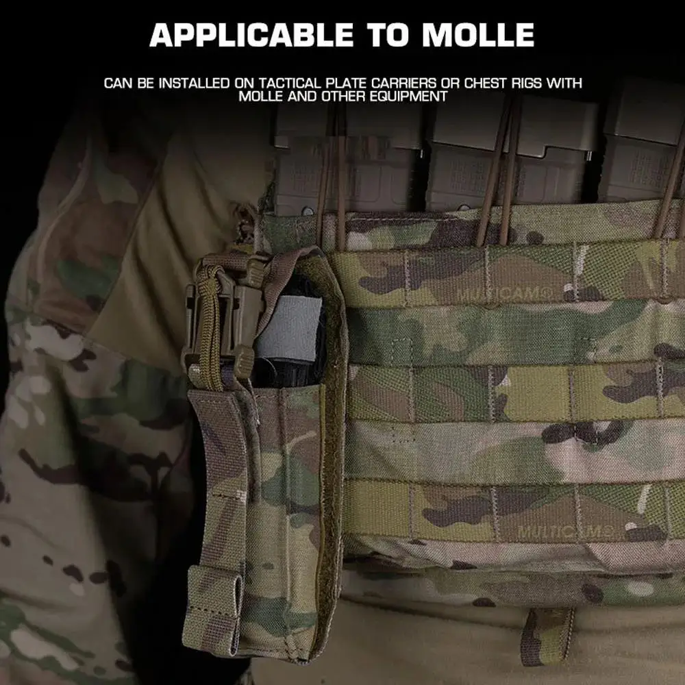 Bolsa táctica de torniquete MOLLE, chaleco de caza de liberación rápida, soporte de aparejo para el pecho, deportes al aire libre, Camping, supervivencia, bolsa de emergencia - imagen 3