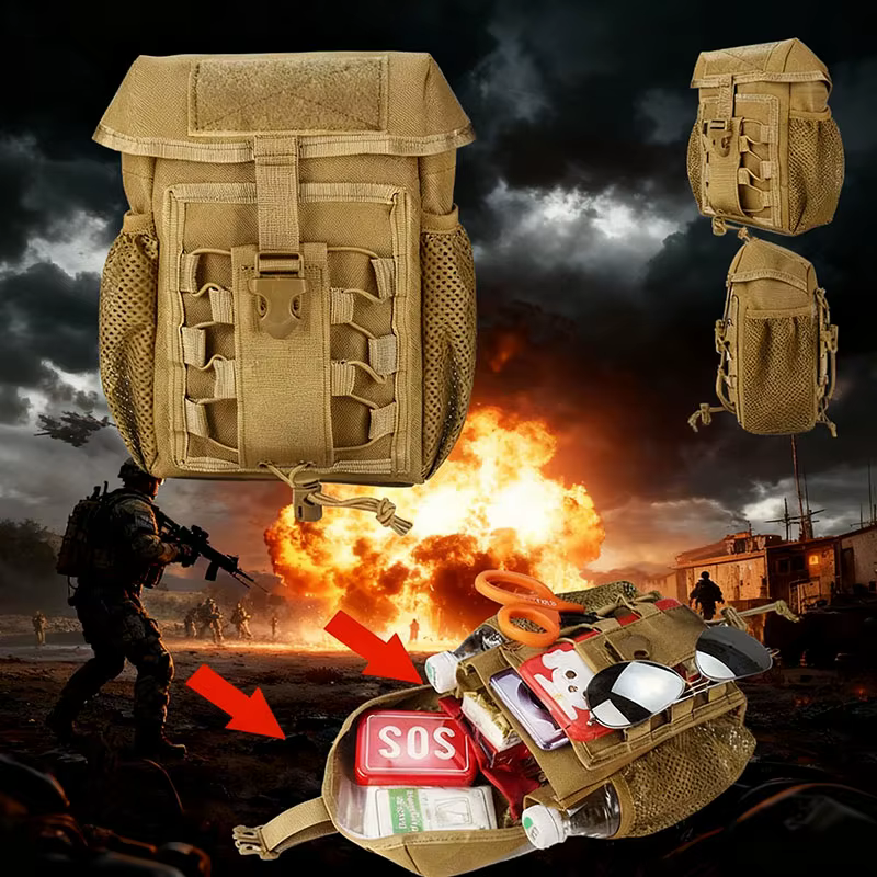 Bolsa táctica EDC plegable MOLLE – Nylon 1000D impermeable