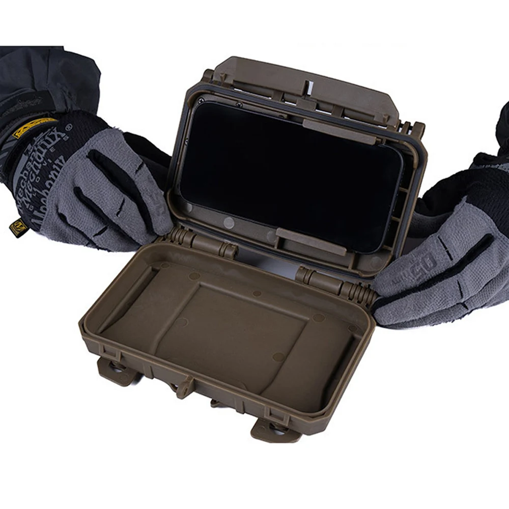 Caja táctica MOLLE para teléfono móvil, soporte placa y chaleco - imagen 5