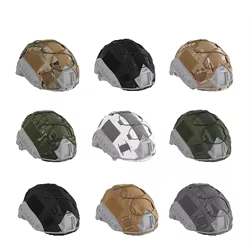 Funda táctica para casco con cordón elástico para cascos FAST PJ BJ MH, tela para casco Airsoft, talla M L