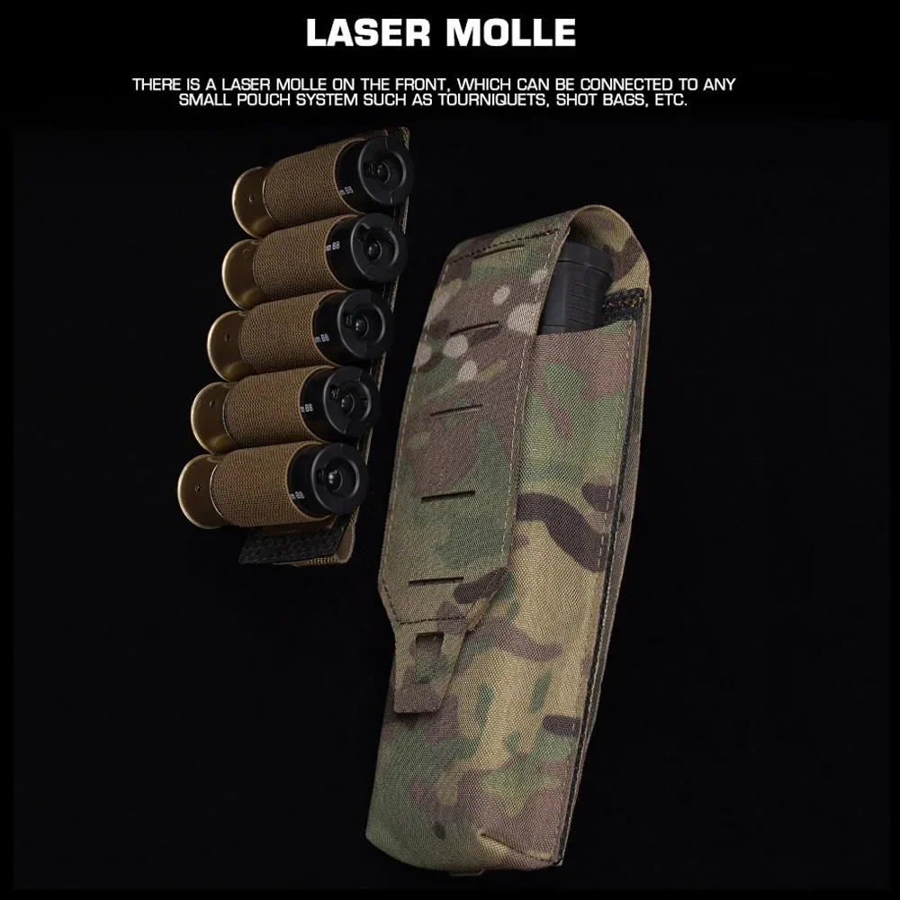 Bolsa para revistas Airsoft 5,56, tipo completamente envuelto, Rifle de caza M4 M14 M16 AR AK Mag, bolsa de herramientas de camuflaje resistente a los arañazos - imagen 4