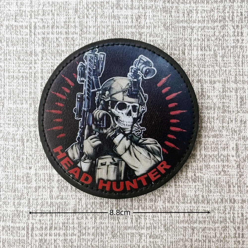 Parches tácticos de insignia de Moral del Ejército, mochila ROCINANTE expansible, impresa de gancho y bucle pegatina, cazador de cabeza - imagen 5