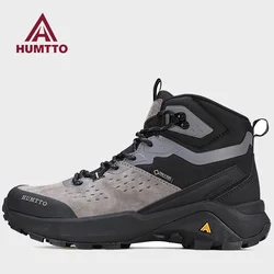 Humtto Botas tácticas impermeables en cuero de vaca para exterior