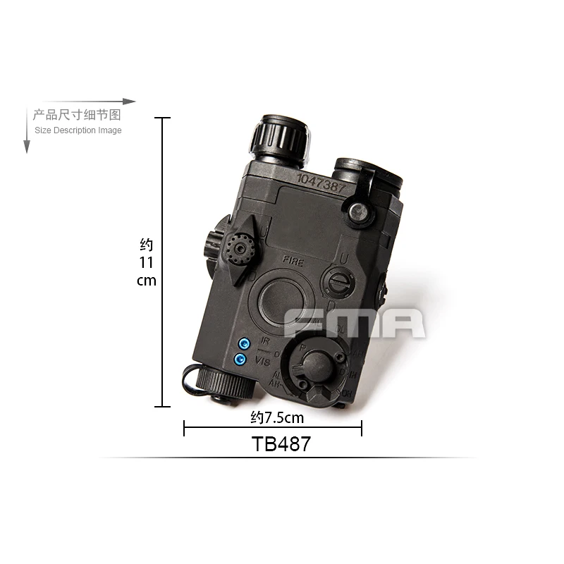 FMA PEQ-15 LA-5 linterna táctica y caja de batería con funda
