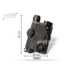 FMA PEQ-15 LA-5 linterna táctica y caja de batería con funda