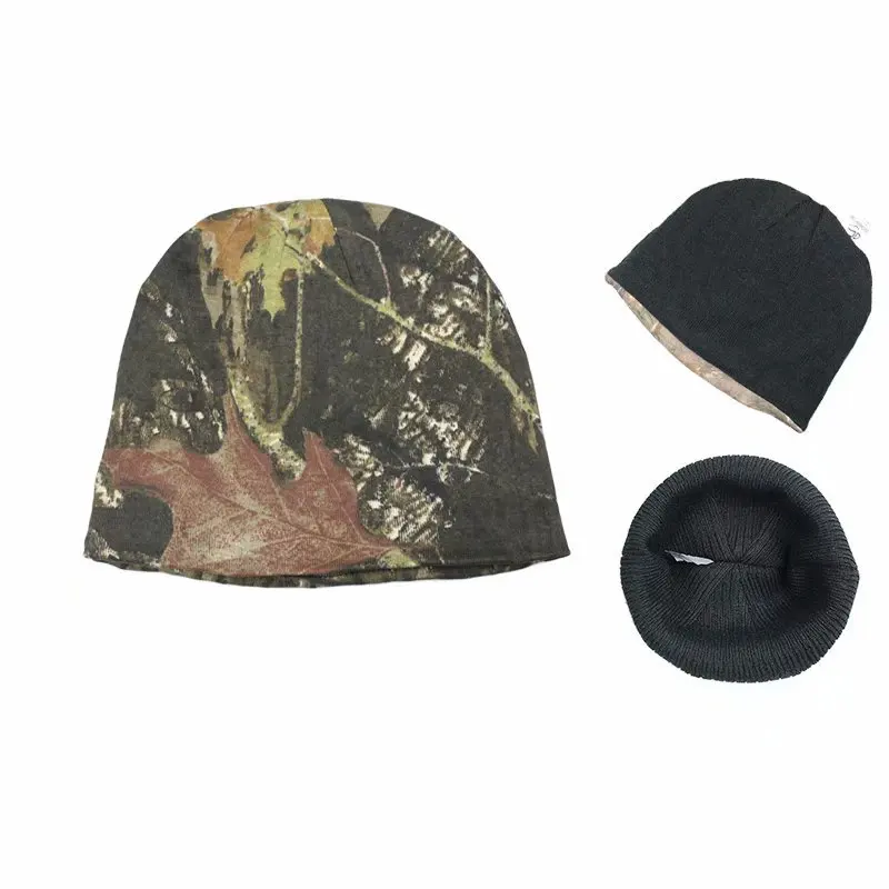 Gorro de poliéster transpirable de alta calidad para invierno, gorro para ciclismo al aire libre, suave y plegable, camuflaje biónico, para caza y pesca - imagen 3