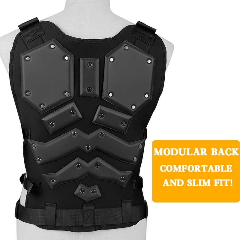 Chaleco táctico airsoft – Protección CS para combate y paintball - imagen 3