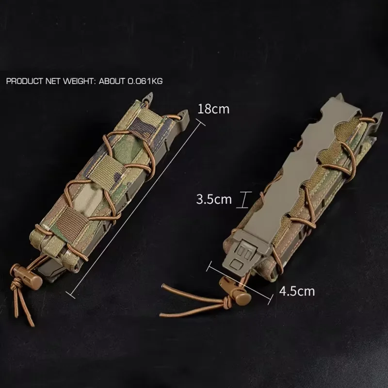 Caja para revistas de 9mm de largo, bolsa para revistas de tiro de caza, cubierta de liberación rápida para tiro con pistola de aire, caja para revistas individual multifuncional - imagen 5
