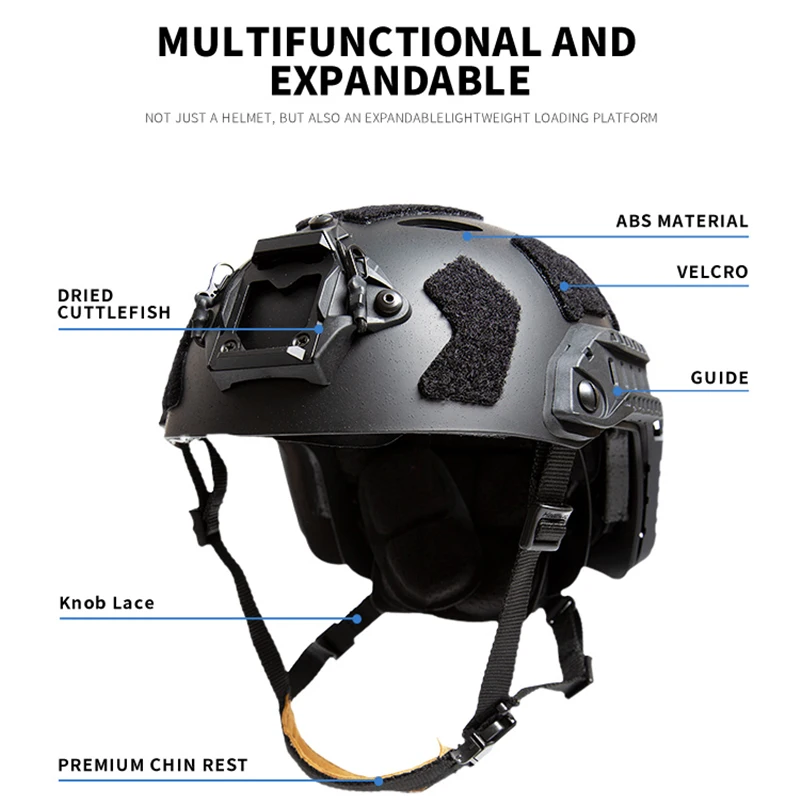 FMA versión actualizada caza táctica FAST SF ángulo recto orificio de ventilación casco seguridad conducción tamaño L hebilla de perilla ajustable - imagen 2