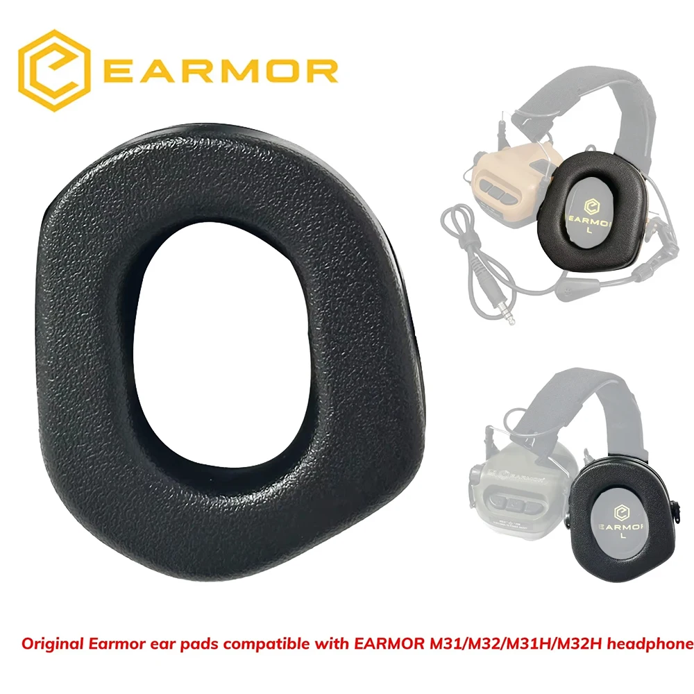 Par de almohadillas tácticas para auriculares EARMOR-S03, almohadillas de silicona para auriculares, accesorios para auriculares, adecuadas para M31, M32, M31H, M32H - imagen 2