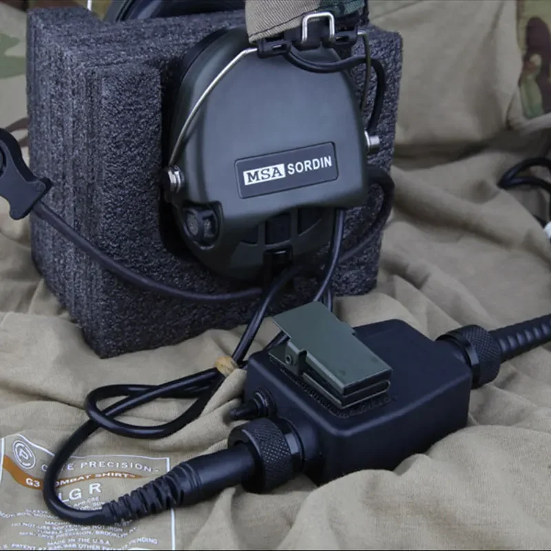 Cable de interruptor de intercomunicación, interfaz de enchufe de carga de Radio de doble Pin, Walkie Talkie para caza PTT, deportes de senderismo al aire libre - imagen 5