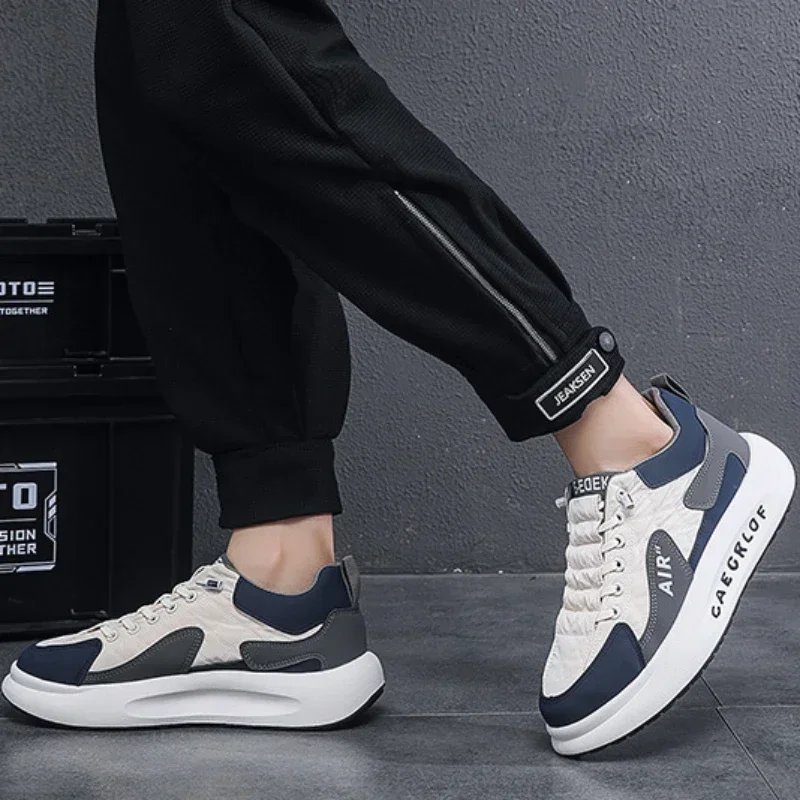 Novedad de verano, zapatillas de deporte de diseño a la moda, zapatos informales para hombre, zapatos deportivos cómodos con plataforma para correr para hombre, Tenis Masculino - imagen 5