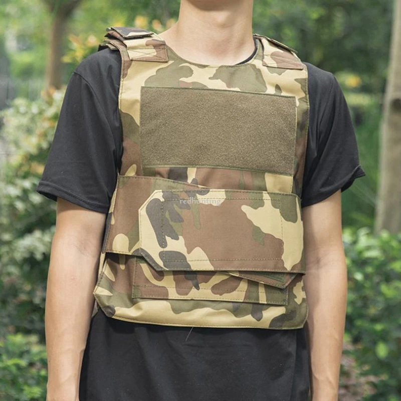 Chaleco táctico ajustable al aire libre para hombres y mujeres, ropa Molle, Airsoft, Paintball, entrenamiento de combate, disfraz protector - imagen 5
