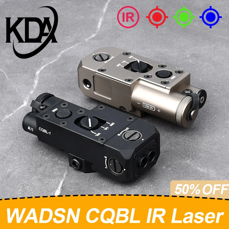 WADSN-Indicador de puntería láser Airsoft CQBL-C1 versión IR, punto rojo, verde, azul, arma de caza, luz de explorador, compatible con riel de 20mm