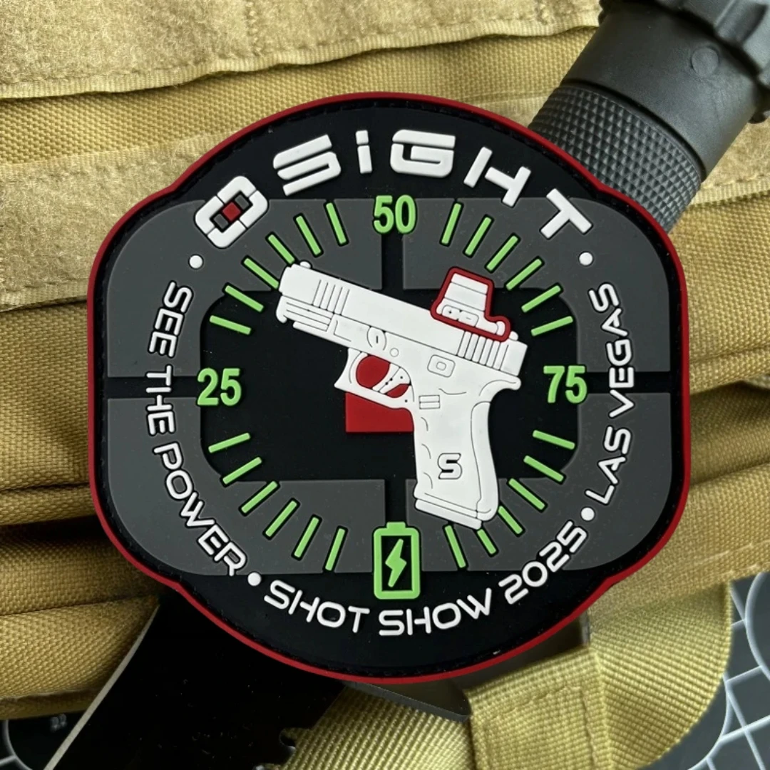 Shot Show Olight Osight PVC insignia de moral táctica parche emblema militar brazalete divertido gancho y bucle ropa mochila pegatinas
