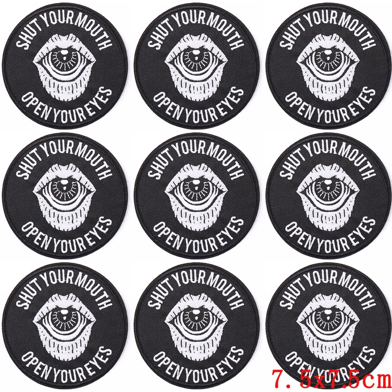 Parches bordados para ropa, adhesivos para planchar en la ropa al aire libre, 10 unidades por lote - imagen 3