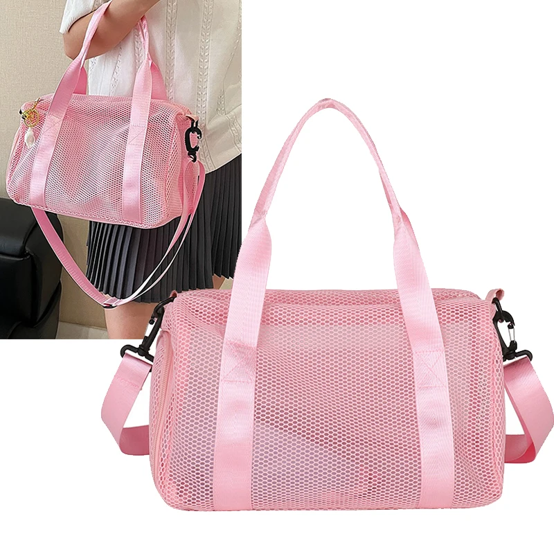 Bolsa de playa para natación, zapatos con bolsillo para viajes al aire libre, equipaje para lavar, bolsos de hombro, bolso grande de fin de semana de corta distancia en seco y húmedo - imagen 2