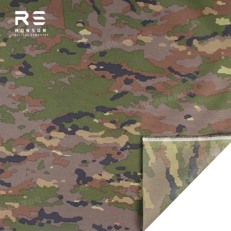 Tela de camuflaje español de nailon 500D, chaleco de equipo táctico, bolsa de tela, revestimiento de PU DIY - imagen 2