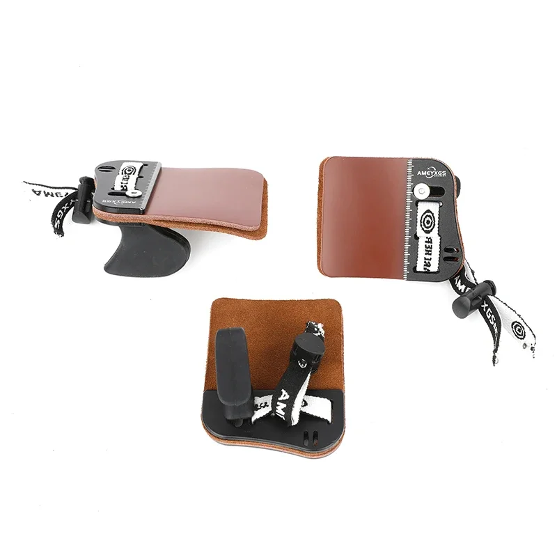 Protector de dedo para tiro con arco de cuero ajustable - imagen 5