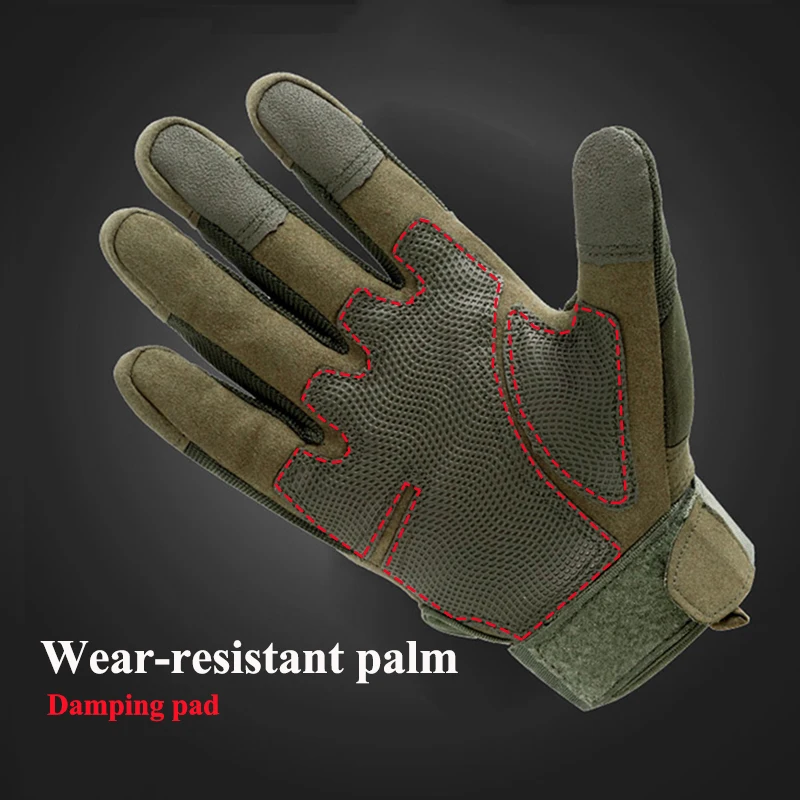 Guantes tácticos Airsoft para hombre, manoplas de nailon para pantalla táctil, para exteriores, Camping, escalada, senderismo y caza - imagen 4