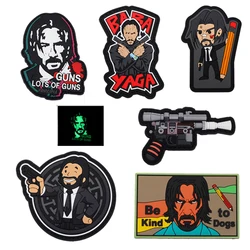 Bolsa de moral táctica para exteriores, accesorios, doble pistola, insignia de moral de matanza rápida, brazalete de goma suave de PVC, parche DIY, pegatina para mochila