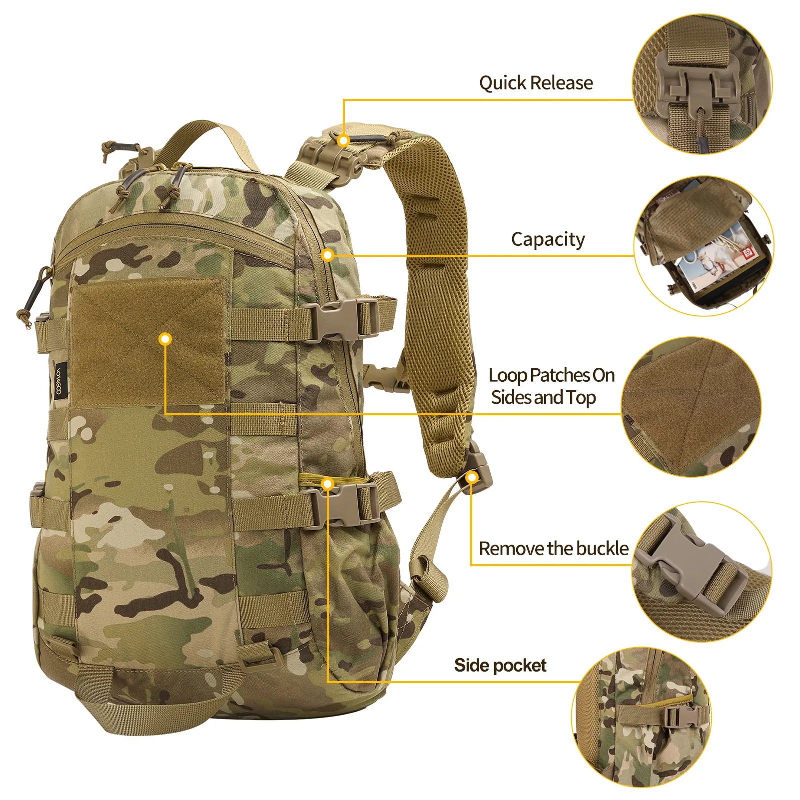 Mochila al aire libre resistente a los arañazos resistente a la abrasión repelente al agua bolsa portátil y liviana - imagen 2