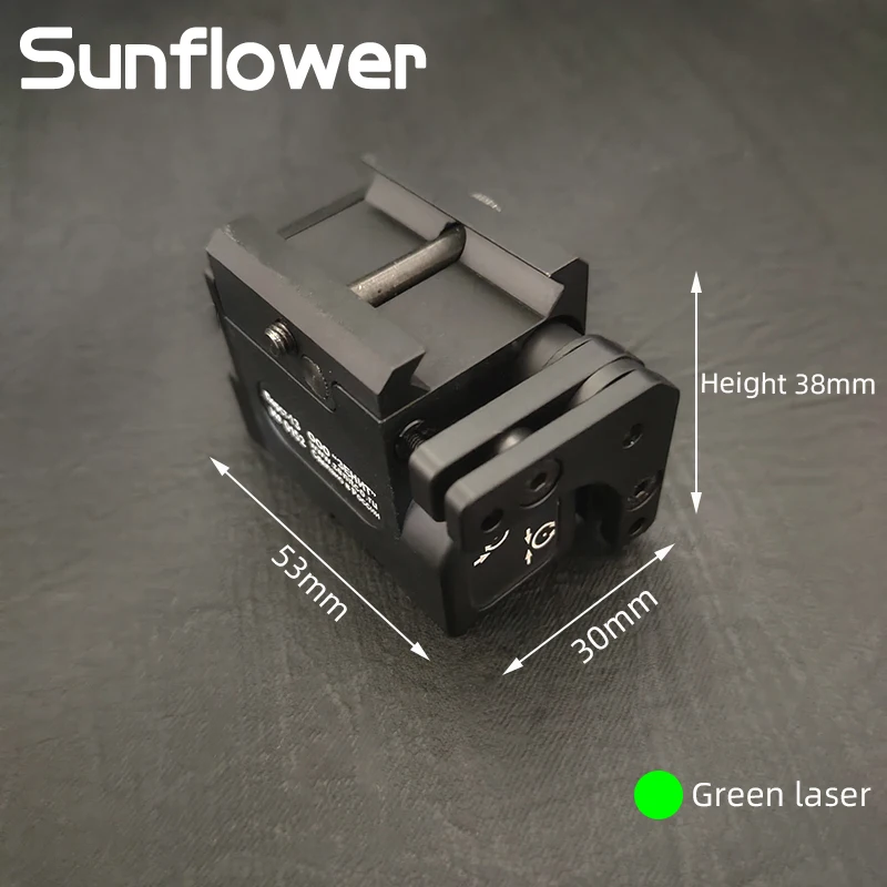 Airsoft táctico colgante Zenitco láser PERST 1 punto verde mira puntero láser Glock pistola accesorio caza Scout luz