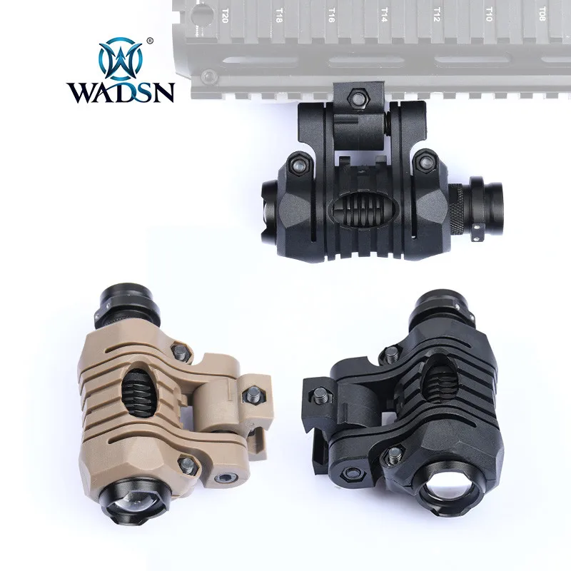 WADSN-Lámpara de casco momentáneo táctico AIrsoft, estroboscópico, luz de explorador blanco, linterna de casco de caza rápida - imagen 2