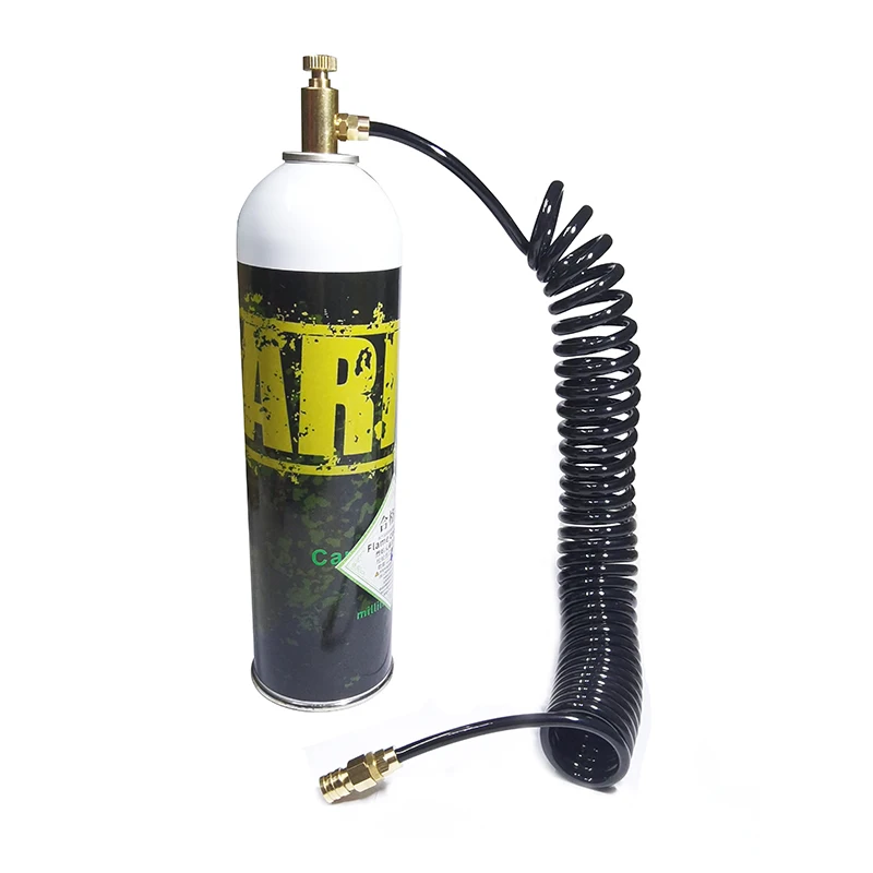 Juego de adaptadores de aire HPA, recipientes de Gas verde con manguera de bobina, desconexión rápida, nuevo - imagen 3