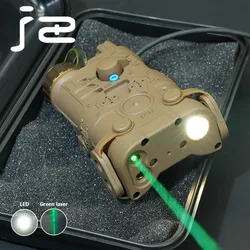 Mira puntual láser roja/verde de nailon L3-NGAL táctico + puntero IR + iluminación LED, luz para armas de caza para riel de 20mm