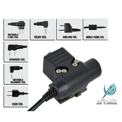 Element Z Tactical U 94 Auriculares PTT para radios Motorola Talkabout