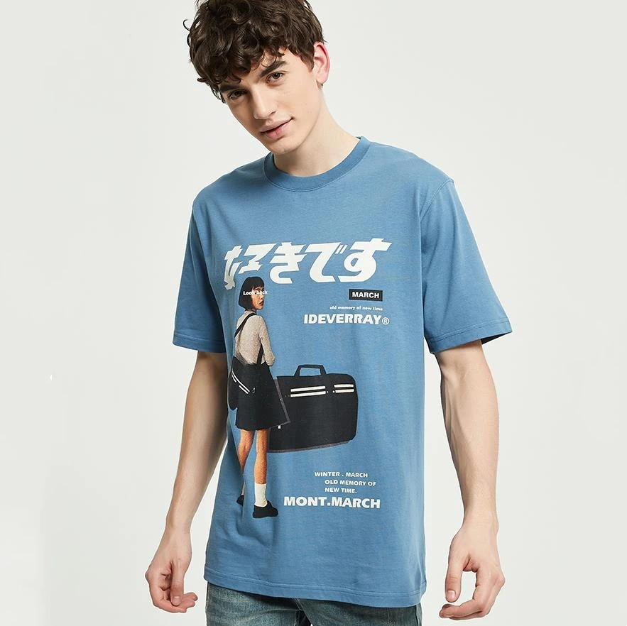 Camiseta de algodón de alta calidad para hombre y mujer, Camiseta estampada de manga corta para parejas, camisetas sueltas, ropa de calle Harajuku - imagen 2