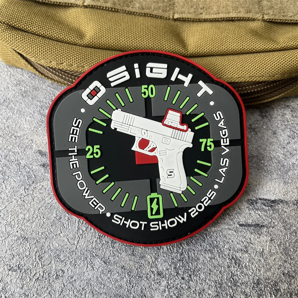 Parche de PVC Shot Show Olight Osight para ropa, insignia de moral táctica en la mochila, aplique, pegatina para brazalete con gancho y bucle - imagen 3