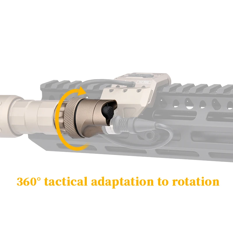 WADSN linterna táctica Plhv2 18650 LED de alta potencia 1300LM Airsoft caza explorador arma luz con interruptor de presión Modbutton - imagen 5