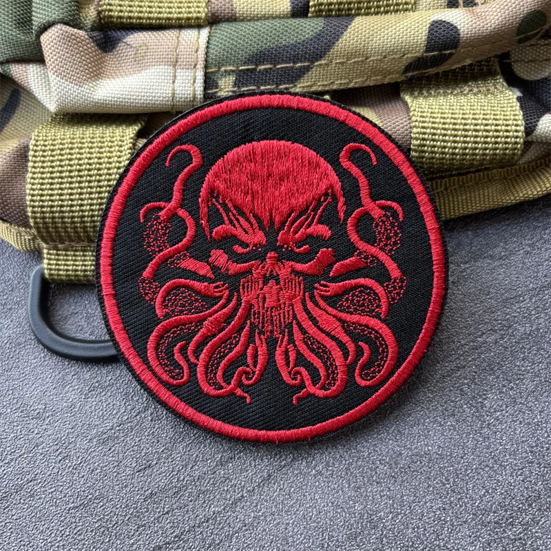 Parche bordado "Octopus" para ropa, insignia de moral táctica, parches con gancho, pegatinas para mochila, brazalete - imagen 5
