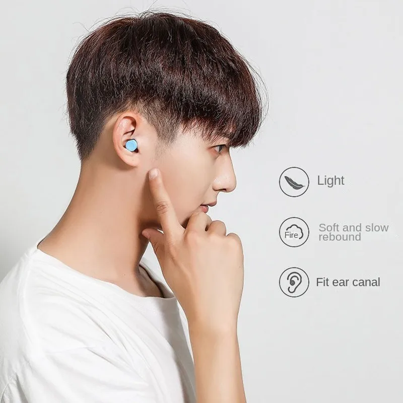 Tapones para los oídos para dormir, protección de reducción de ruido, aislamiento acústico, espuma suave, cancelación de sueño, antibruma, 30/120 piezas - imagen 4