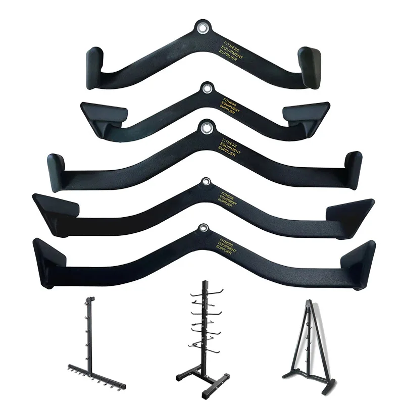 Gimnasio en casa, Fitness, Lat, mango extraíble, bíceps, tríceps, entrenamiento muscular de espalda, remo, barra en T, accesorios de Fitness, estante de colocación de mango - imagen 2