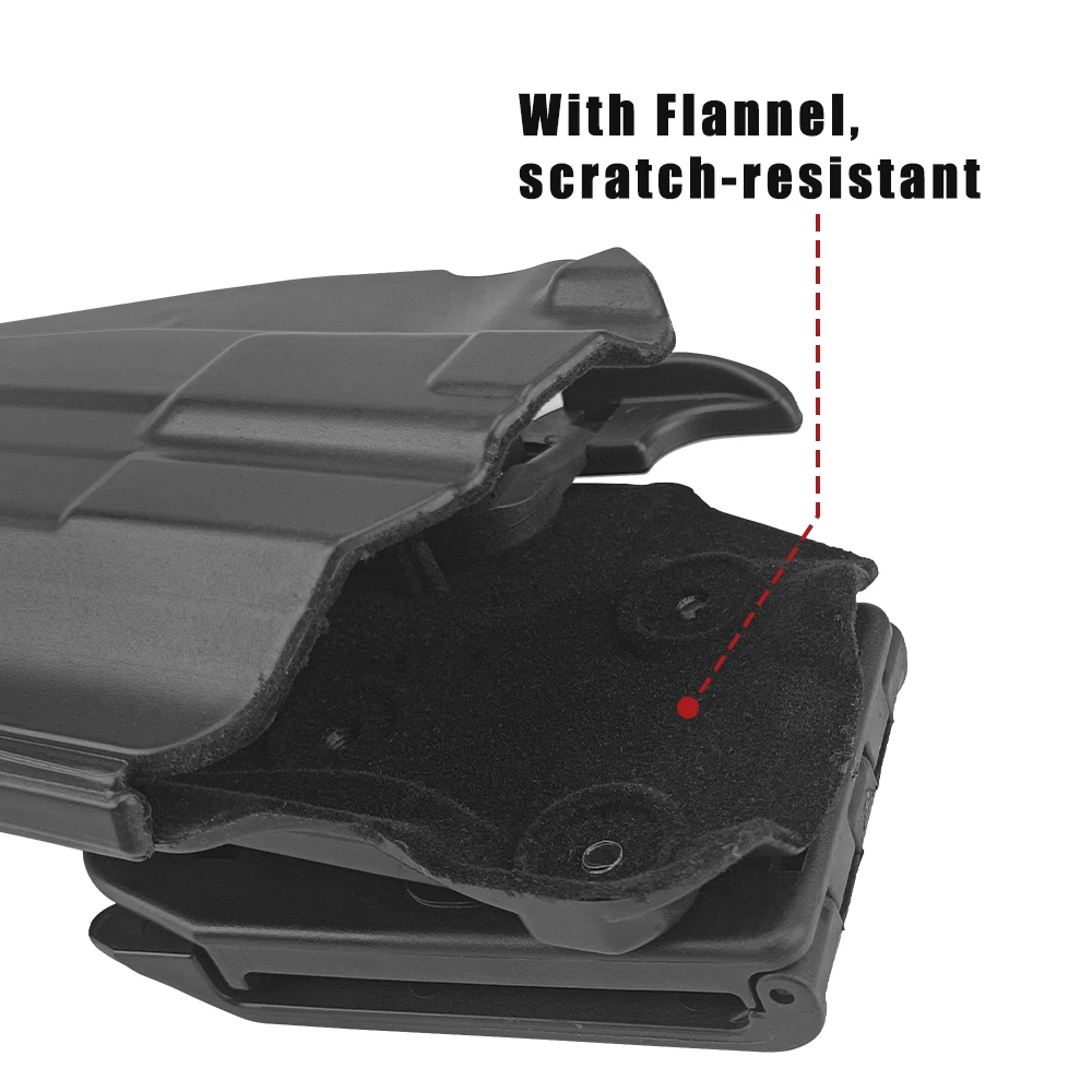 Funda protectora para pistola, funda rápida para GLOCK G17/18c/20/21/22/37 1911 P1 M92 P226, pistola S & W 22, 40, 40f - imagen 3