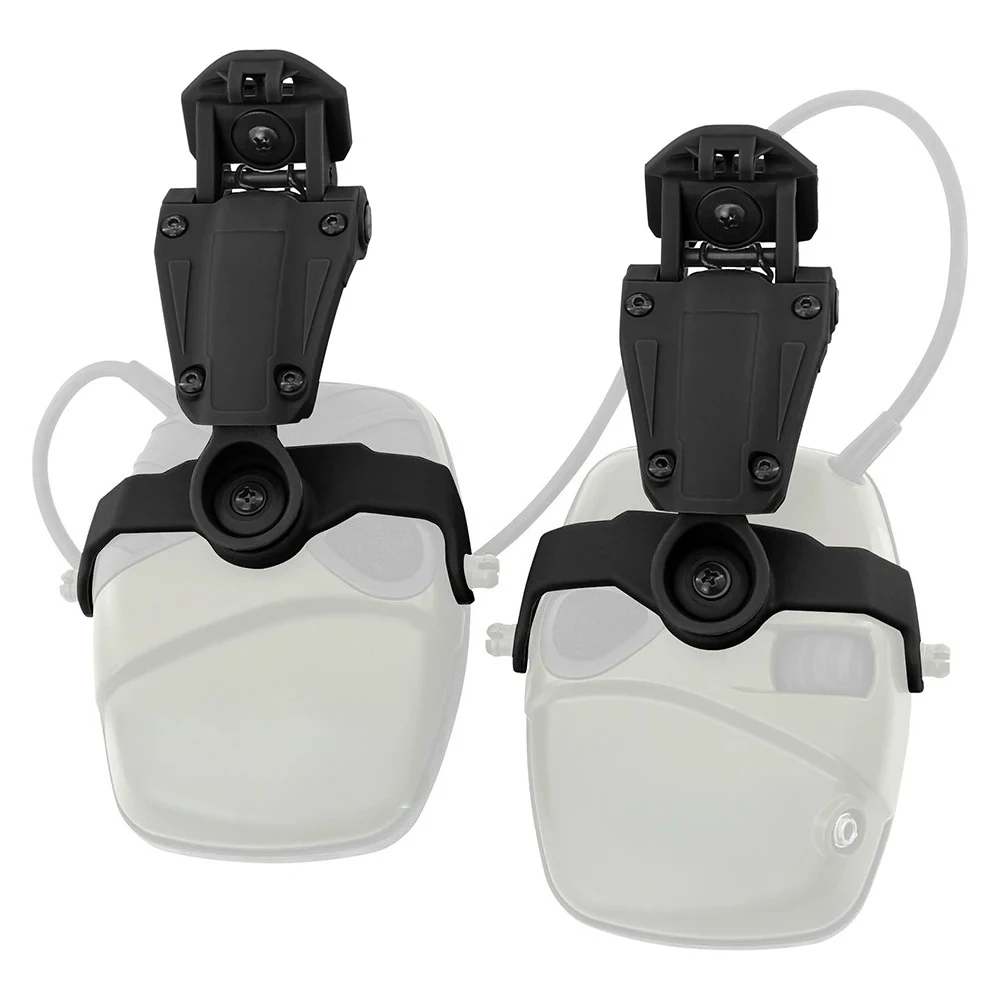 Soporte de auriculares táctico compatible con cascos de riel ARC/M-LOK/WENDY para auriculares de tiro electrónicos deportivos Howard Leight Impact - imagen 5